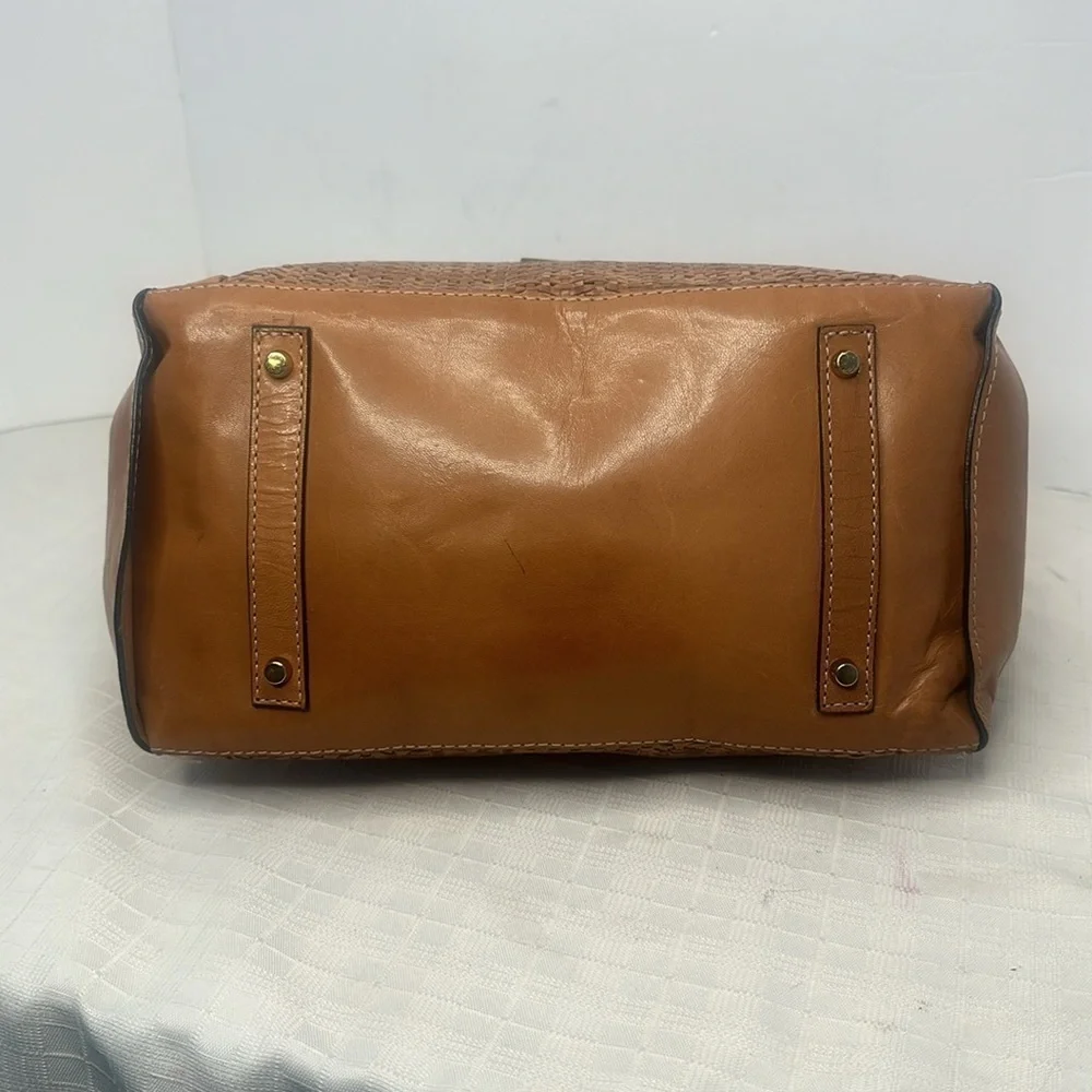 Arezzo vegetable tanned leather top Handel/shoulder strap bag